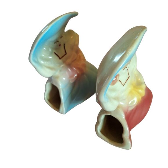 Shawnee Pottery Planters Vintage Pair of Southern Belles 1940s USA Hand Painted - Picture 2 of 16